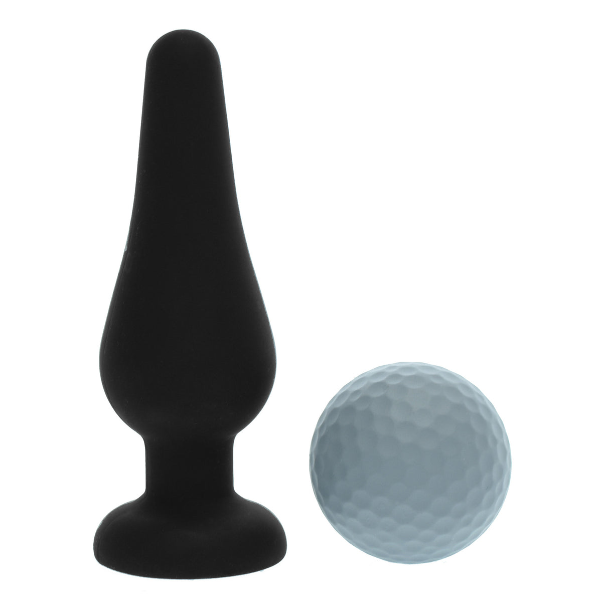 4.5 Inch Black Silicone Butt Plug