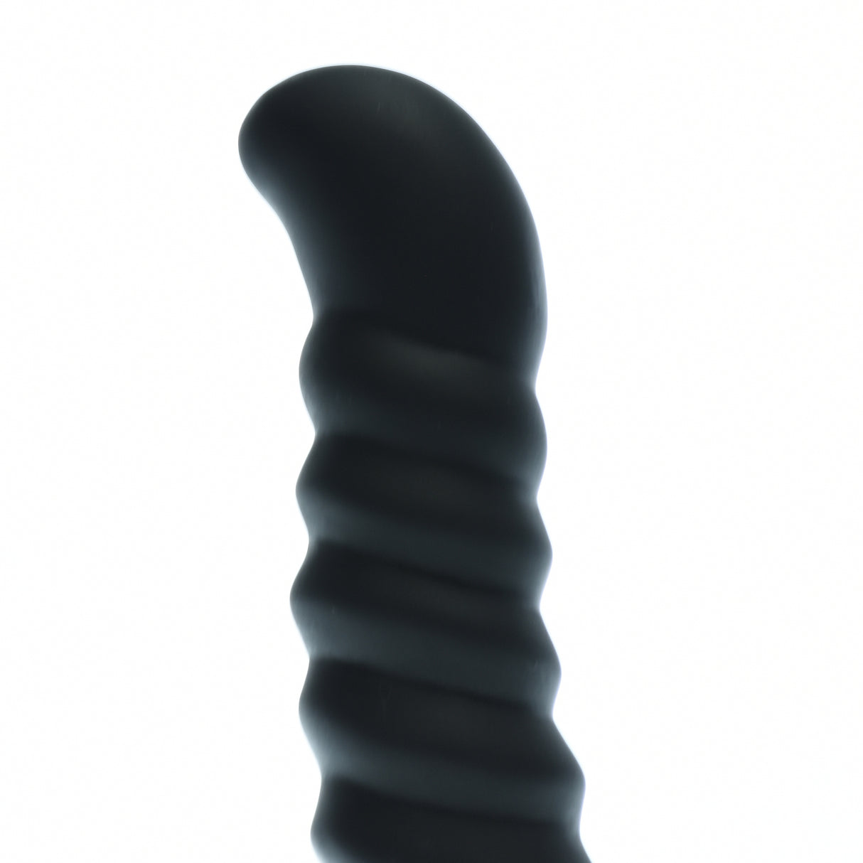 7 inch Black Silicone Swirl Dildo