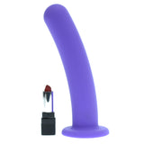 7 inch Purple Unruffled Silicone Dildo