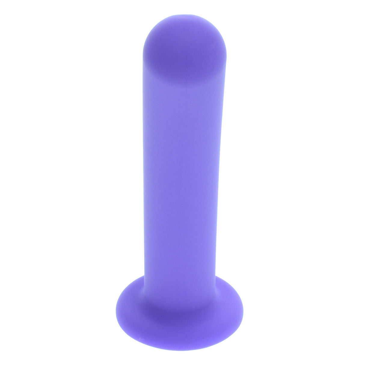 7 inch Purple Unruffled Silicone Dildo