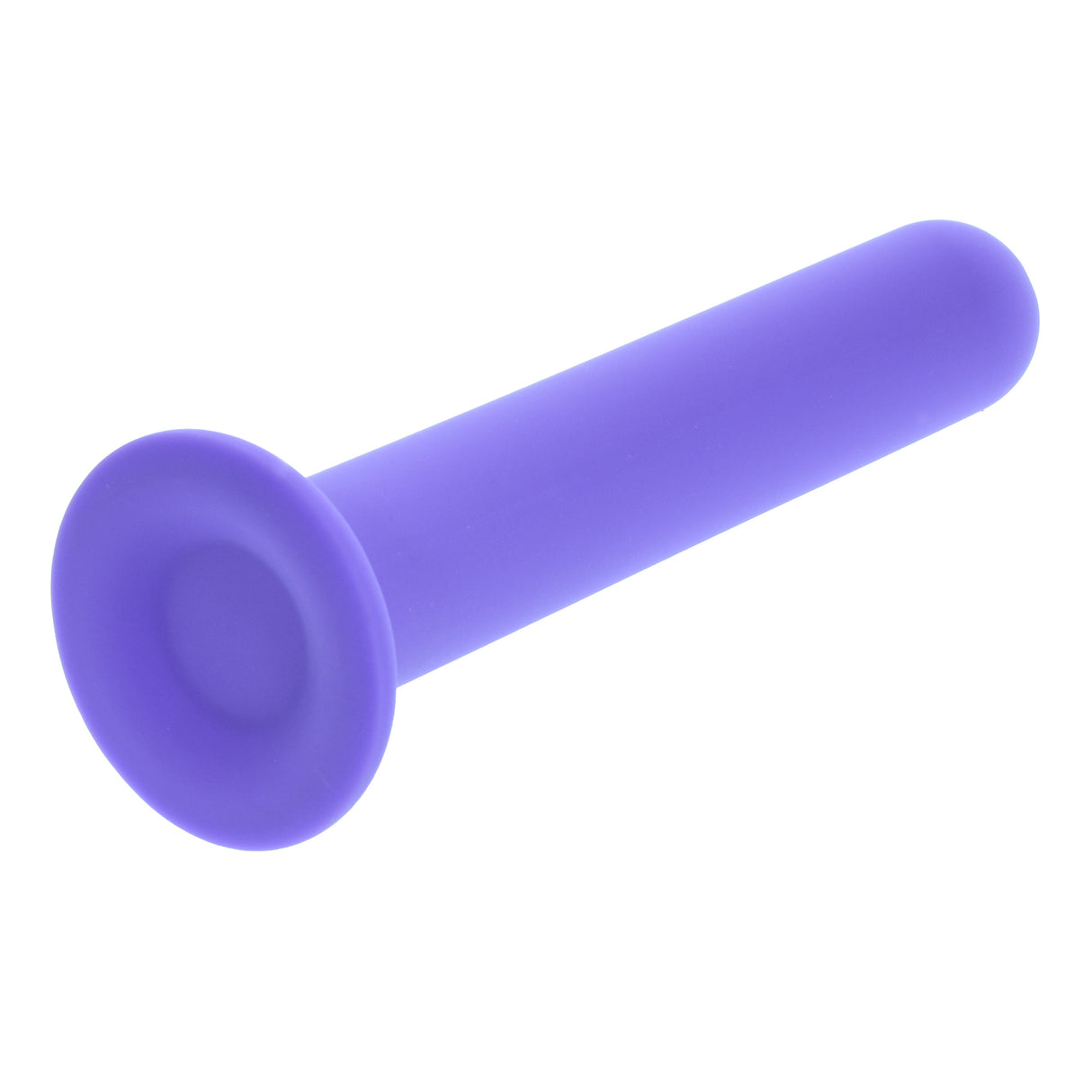 7 inch Purple Unruffled Silicone Dildo