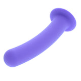 7 inch Purple Unruffled Silicone Dildo