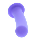 7 inch Purple Unruffled Silicone Dildo