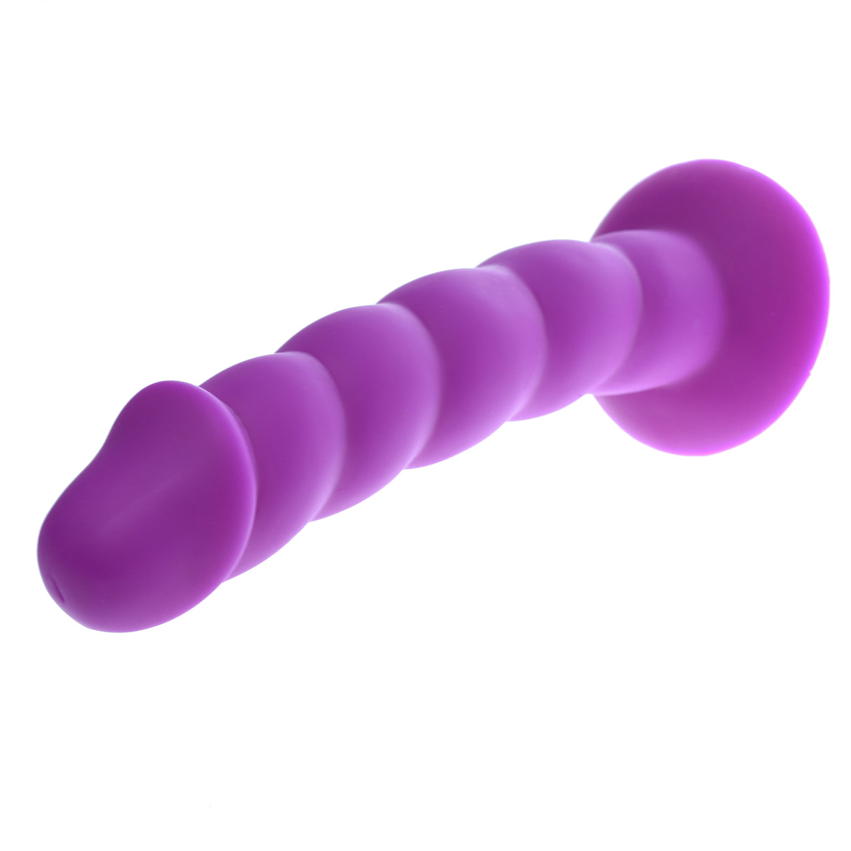 8.5 Inch Purple Ripped Silicone Dildo