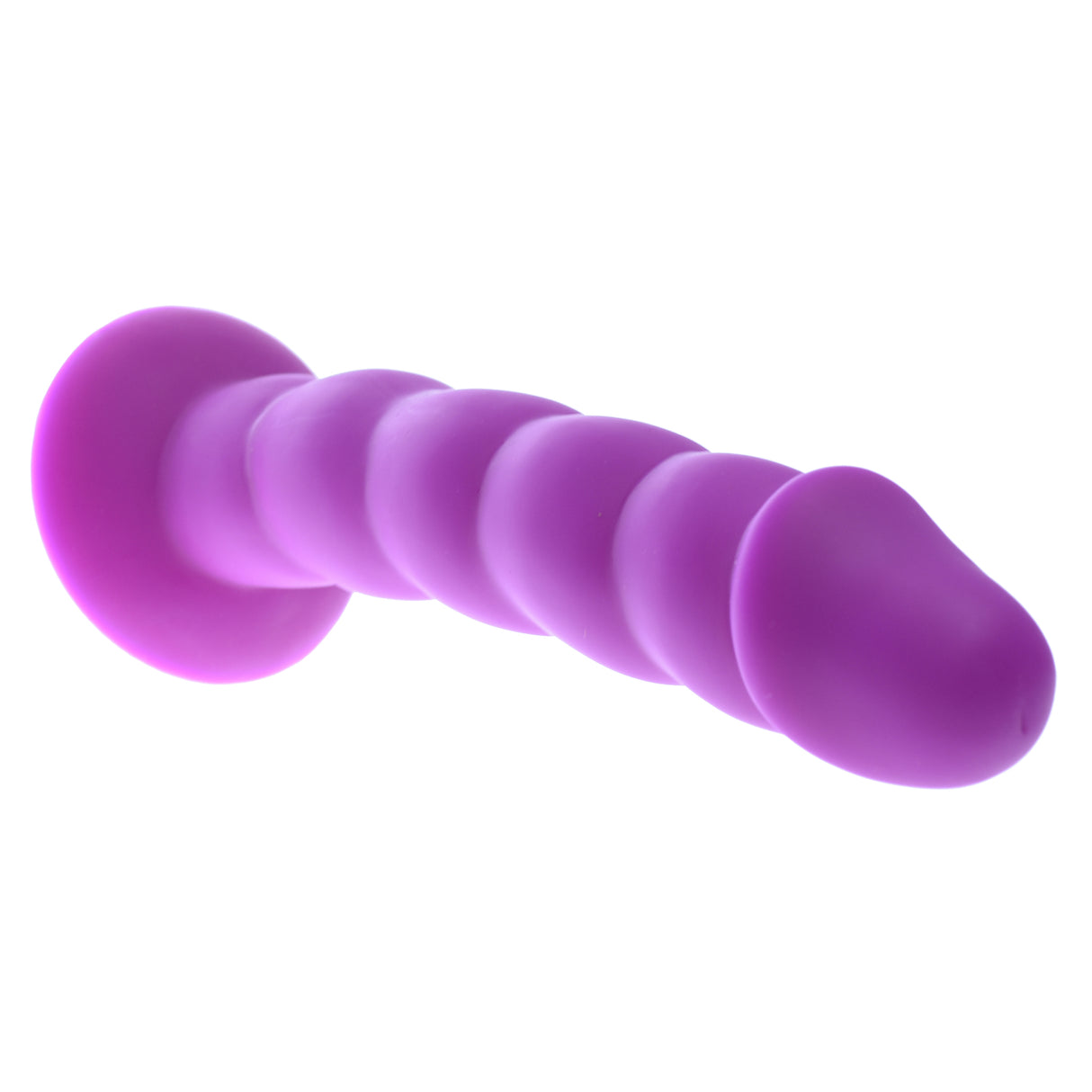 8.5 Inch Purple Ripped Silicone Dildo