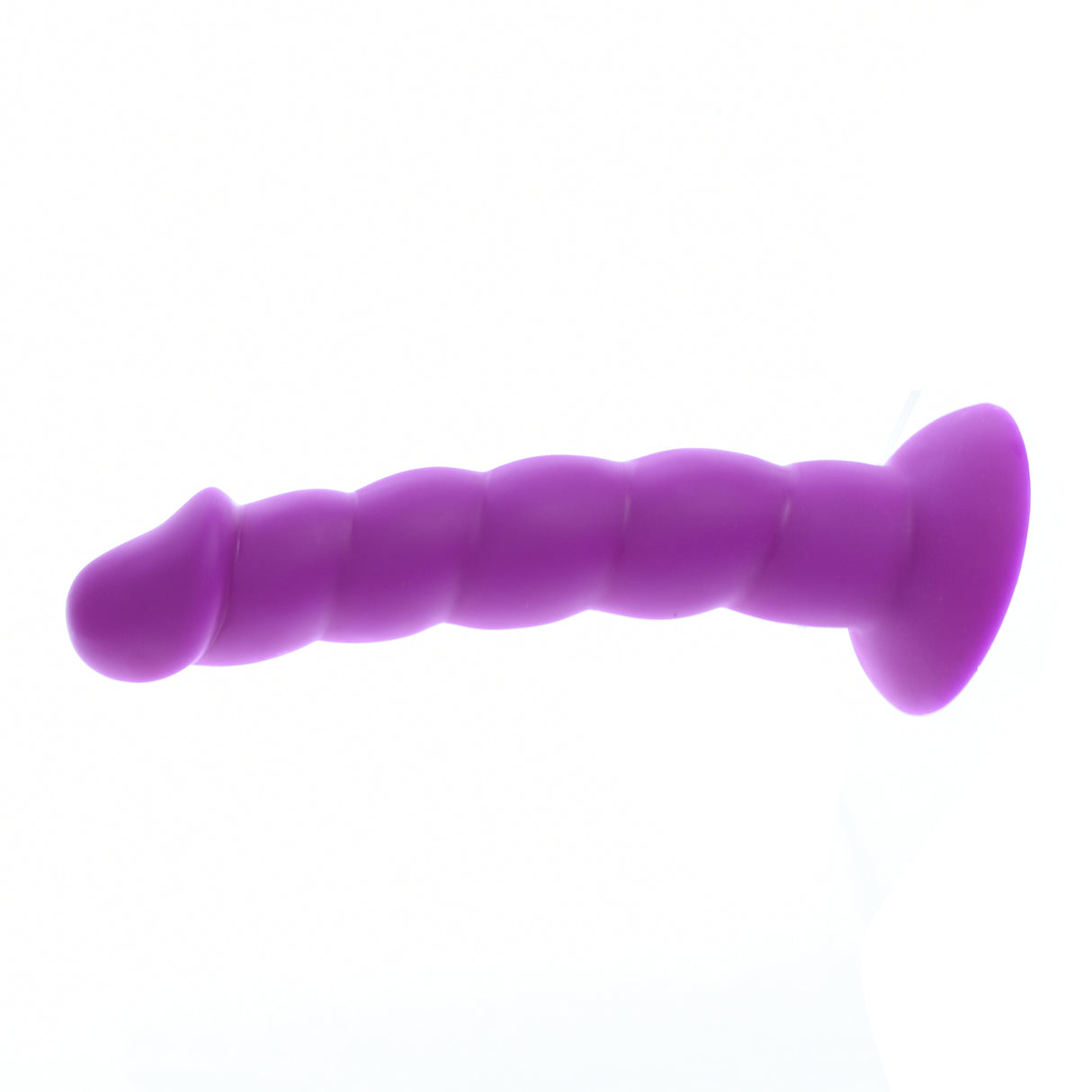 8.5 Inch Purple Ripped Silicone Dildo