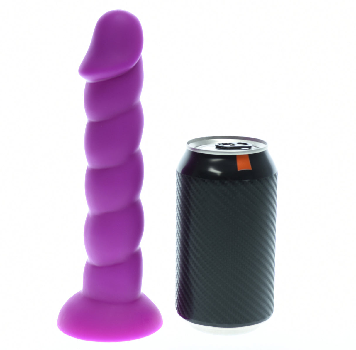 8.5 Inch Purple Ripped Silicone Dildo