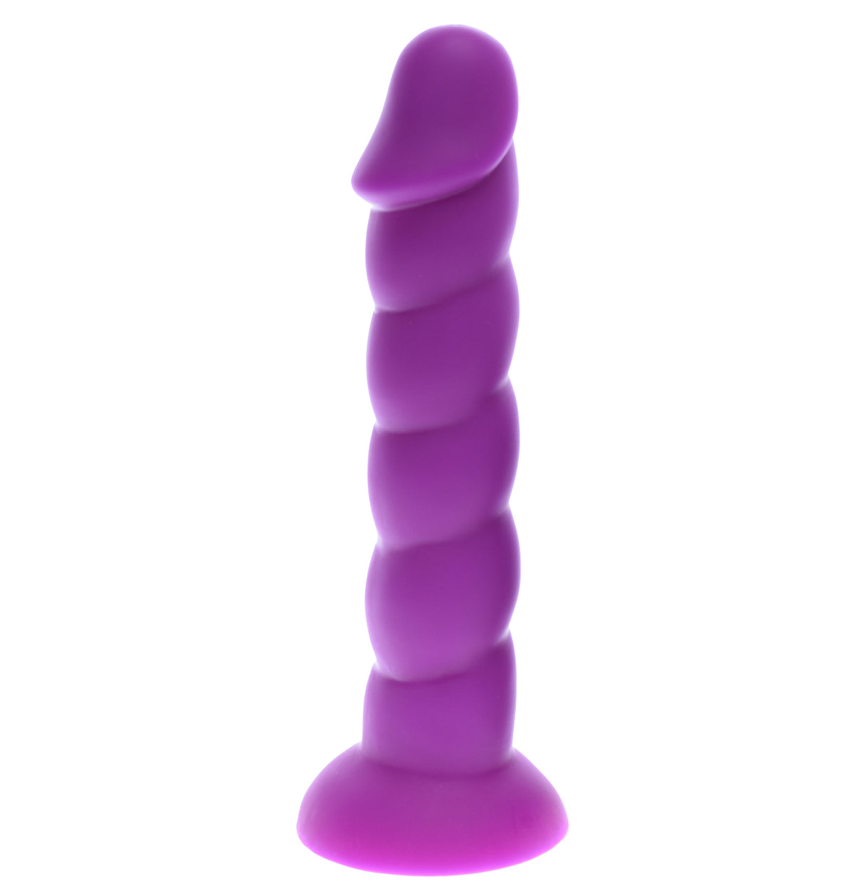 8.5 Inch Purple Ripped Silicone Dildo