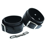 leather ankle restraints double bolt snap