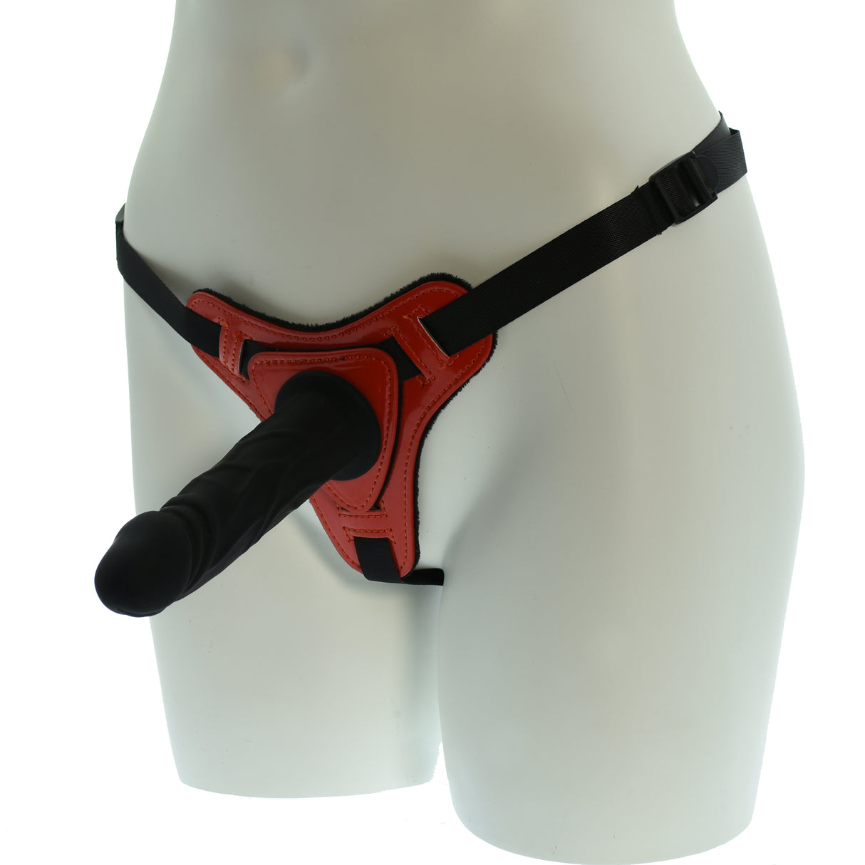 Black Dildo Strap-On Harness