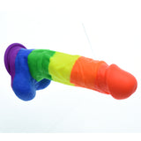 11 Inch Thick Silicone Rainbow Dildo