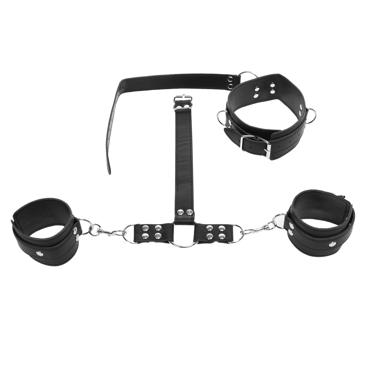 Leather To Neck Bondage Set