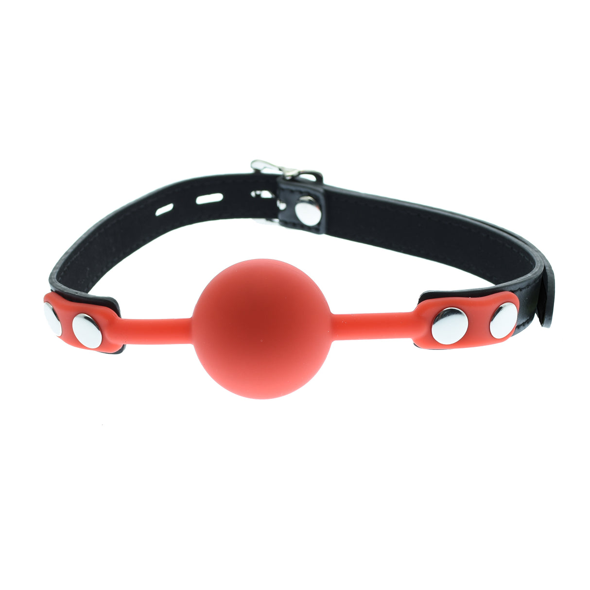 Red Silicone Gag Ball Lockable