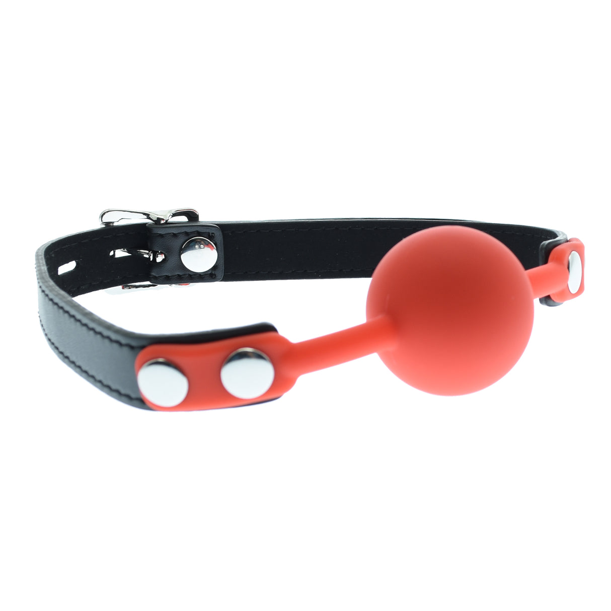 Red Silicone Gag Ball Lockable