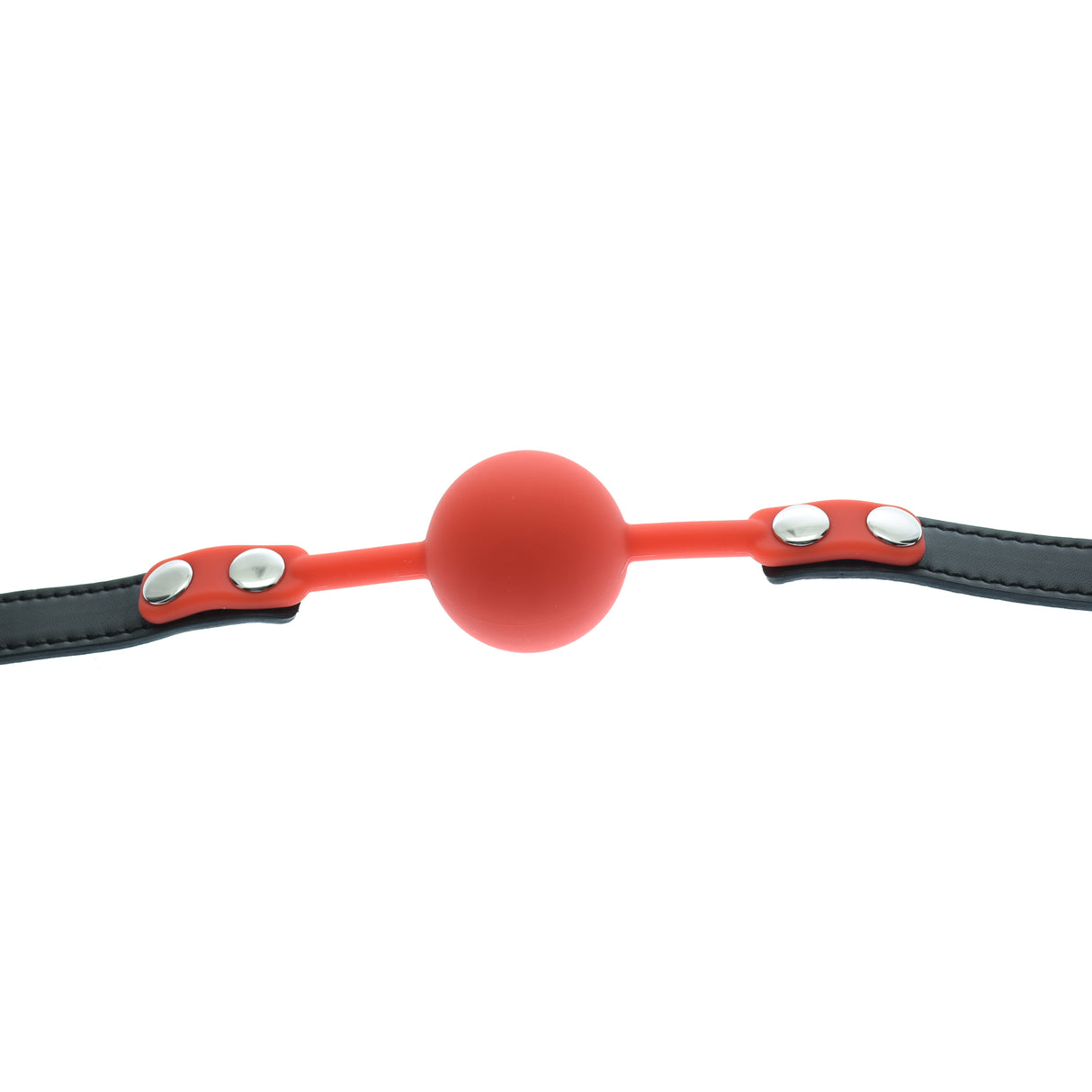 Red Silicone Gag Ball Lockable