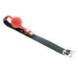 Red Silicone Gag Ball Lockable