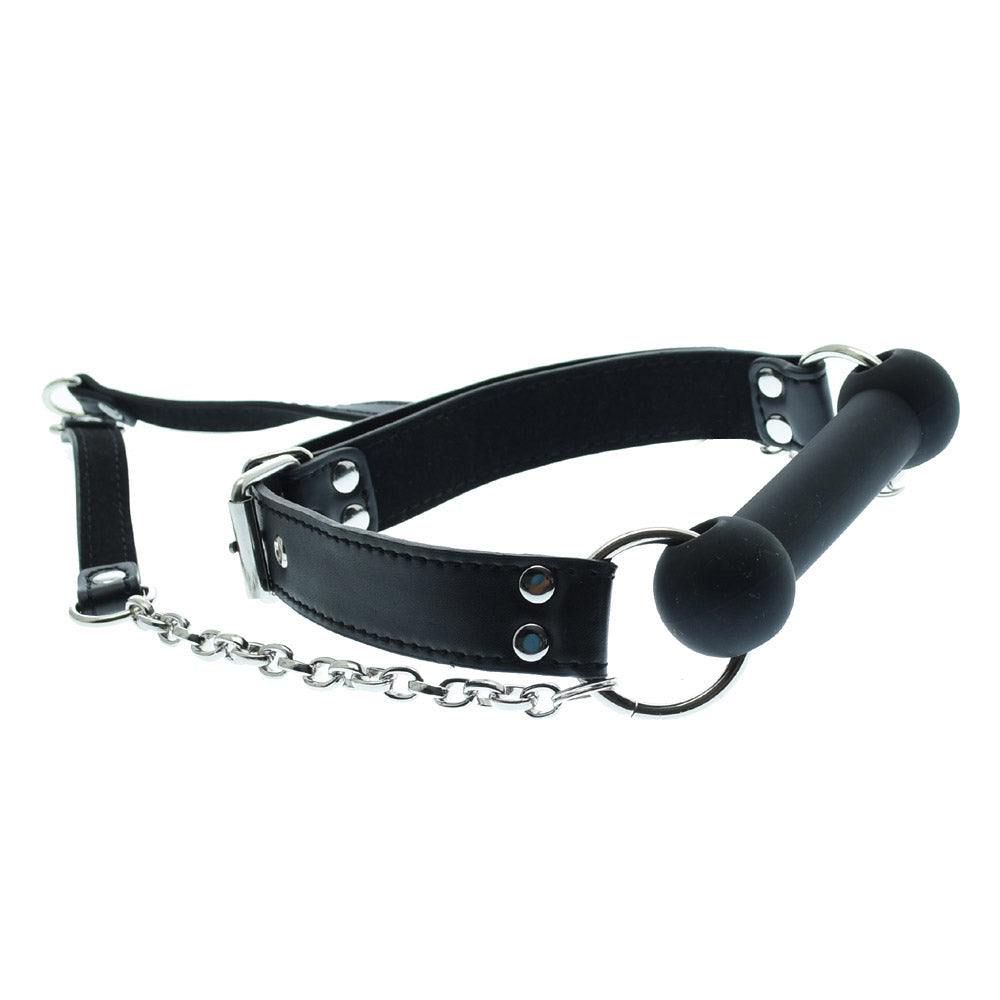 Silicone Bit Gag With Leash