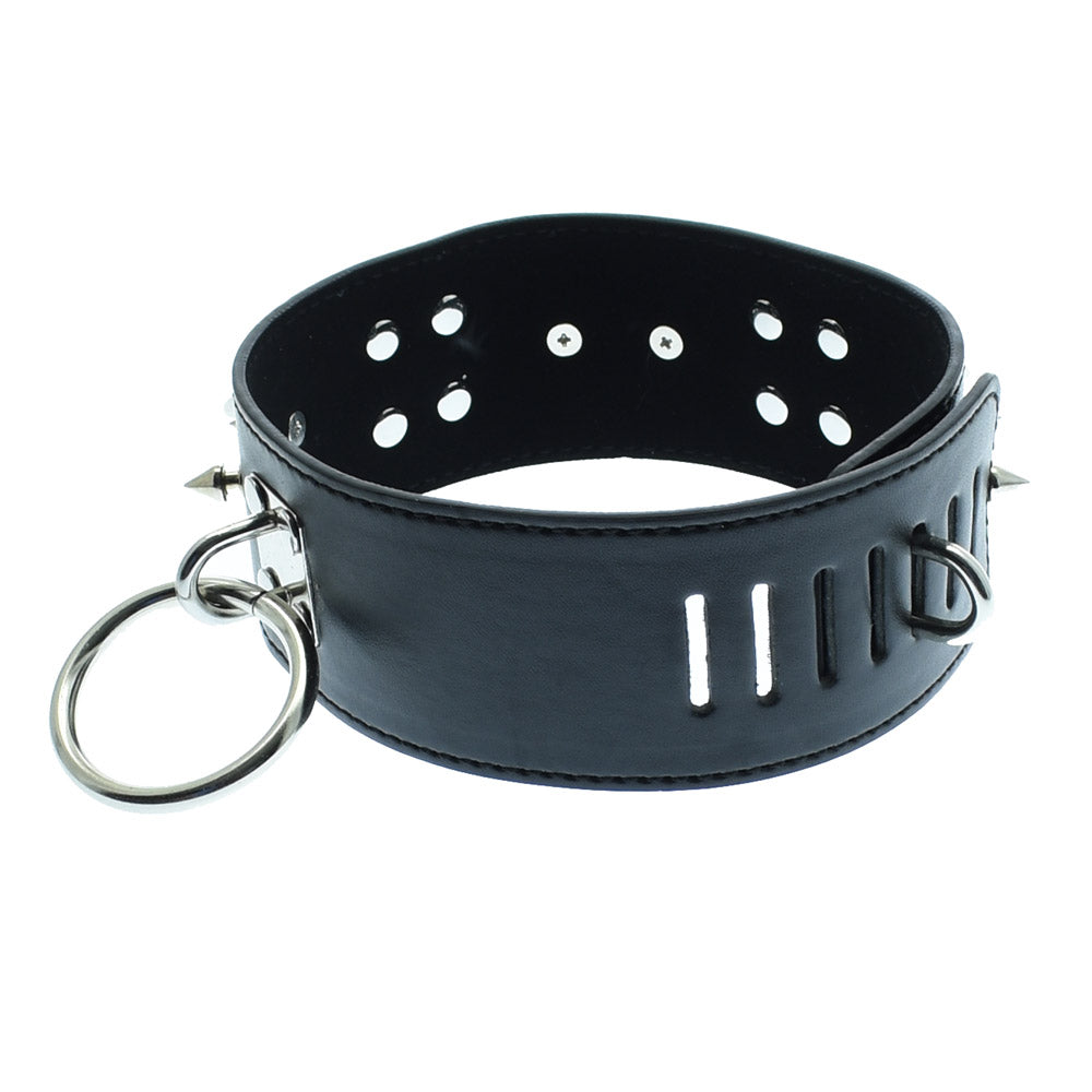 Spiked Dog Neck Collar With Leash