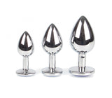 Chrome Plated Anal Butt Plug Set