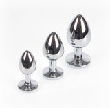 Chrome Plated Anal Butt Plug Set