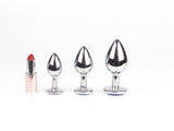 Chrome Plated Anal Butt Plug Set