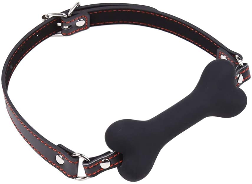 Black Dog Bone Gag Ball