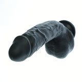 Black silicone realistic dildo