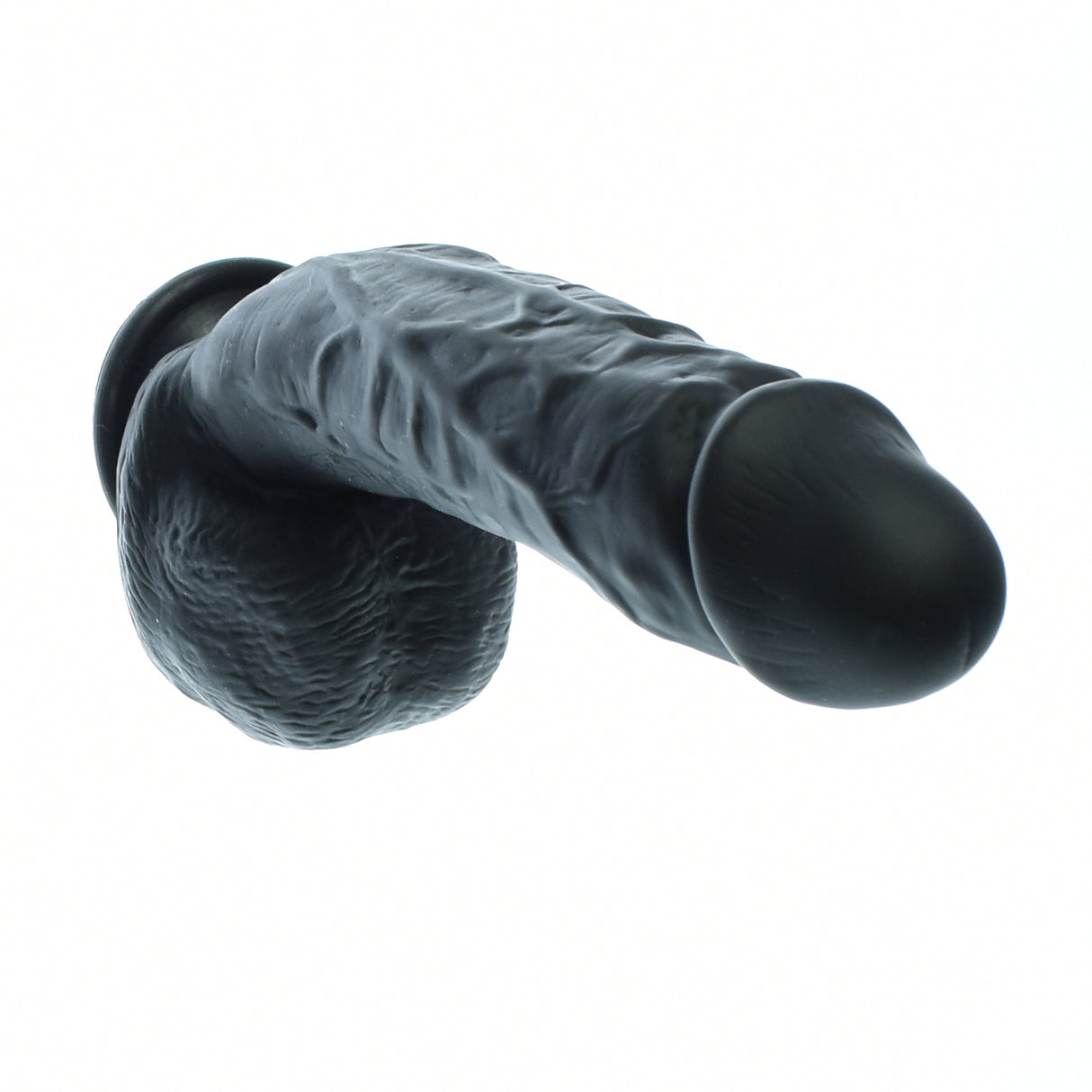 Black silicone realistic dildo