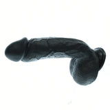 Black silicone realistic dildo