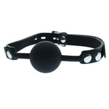 Black Silicone Gag Ball Lockable