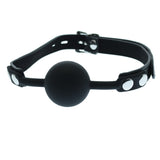 Black Silicone Gag Ball Lockable