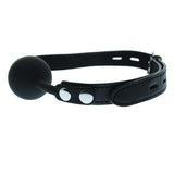 Black Silicone Gag Ball Lockable