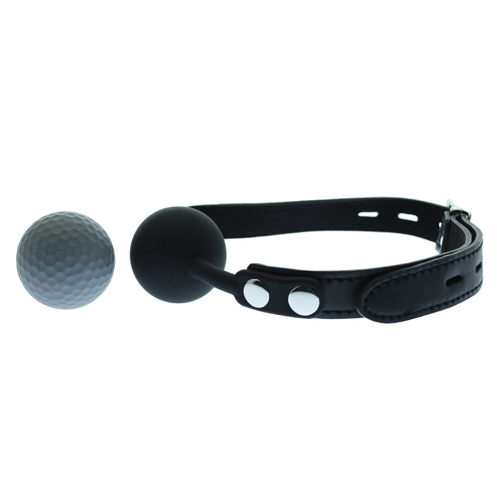 Black Silicone Gag Ball Lockable