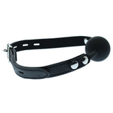 Black Silicone Gag Ball Lockable