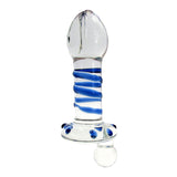 Blue Berry Glass Dildo