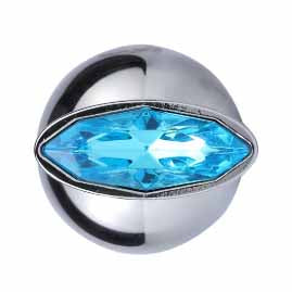 Blue Eye Aluminum Alloy Anal Plug