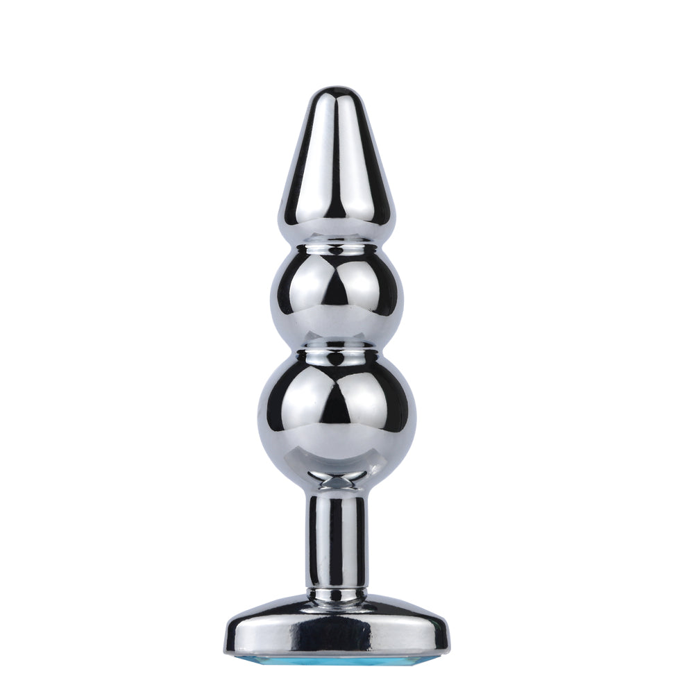 Blue Eye Aluminum Alloy Anal Plug