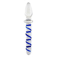Blue Licorice Glass Dildo