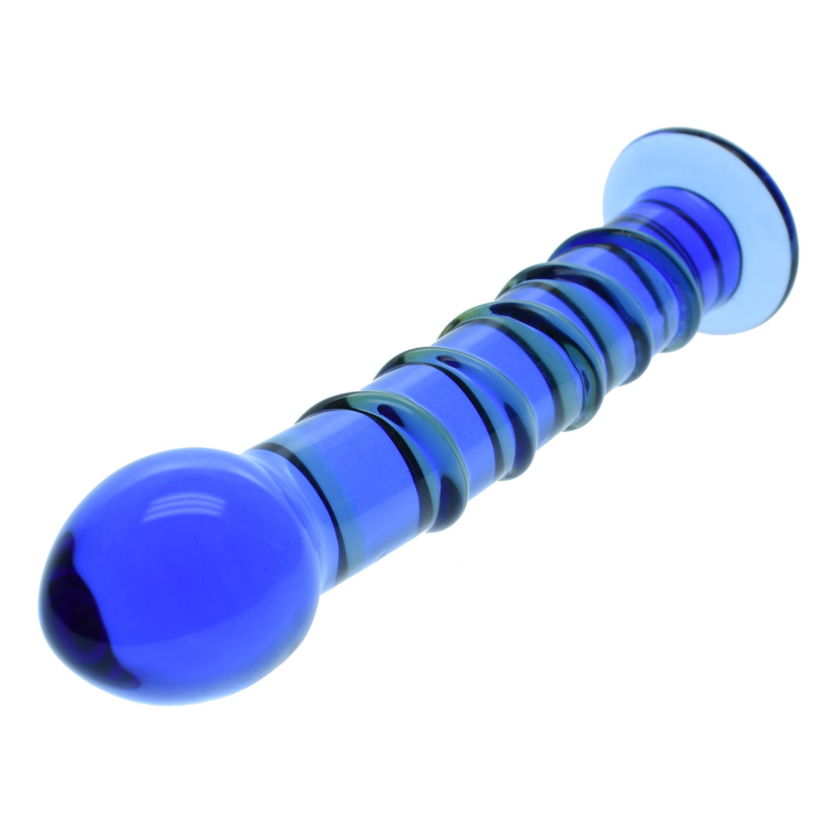 Deep Blue Glass Dildo