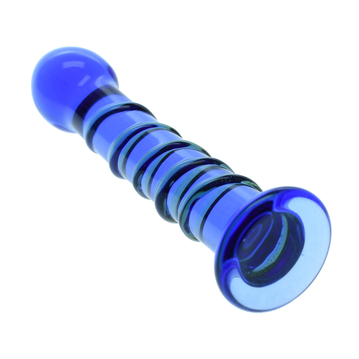 Deep Blue Glass Dildo