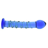 Deep Blue Glass Dildo