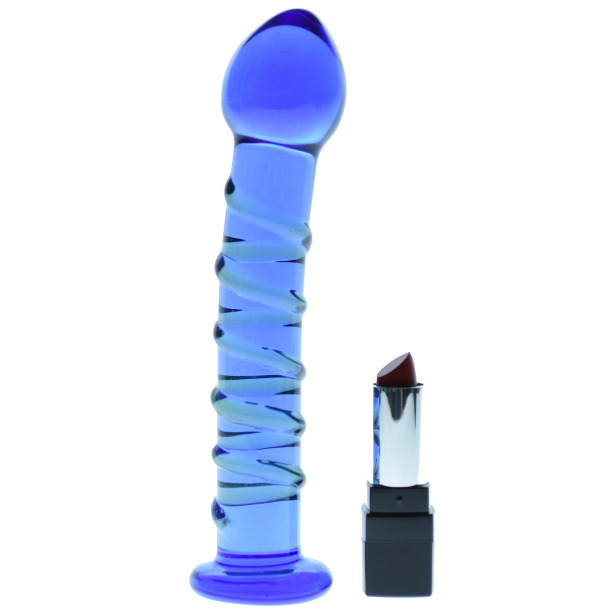 Deep Blue Glass Dildo