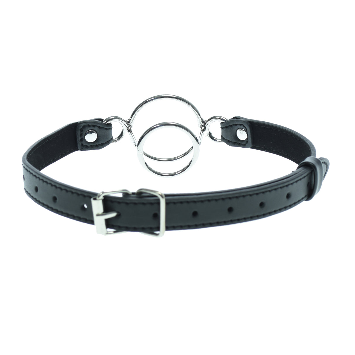 Black Deep Throat Double Ring Gag