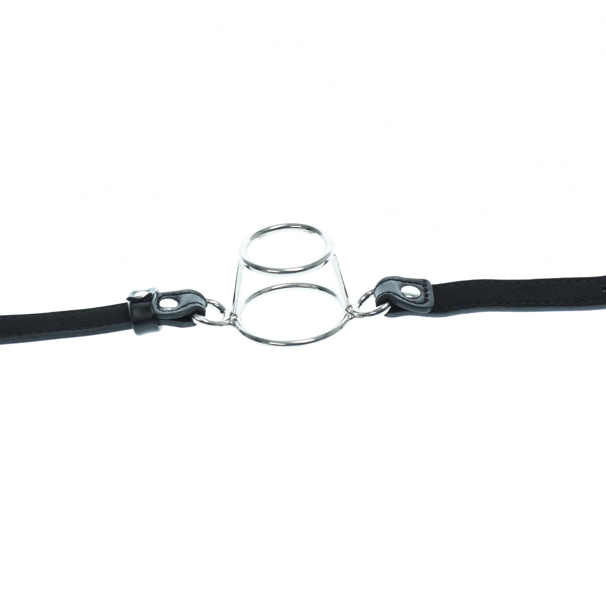 Black Deep Throat Double Ring Gag