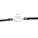 Black Deep Throat Double Ring Gag