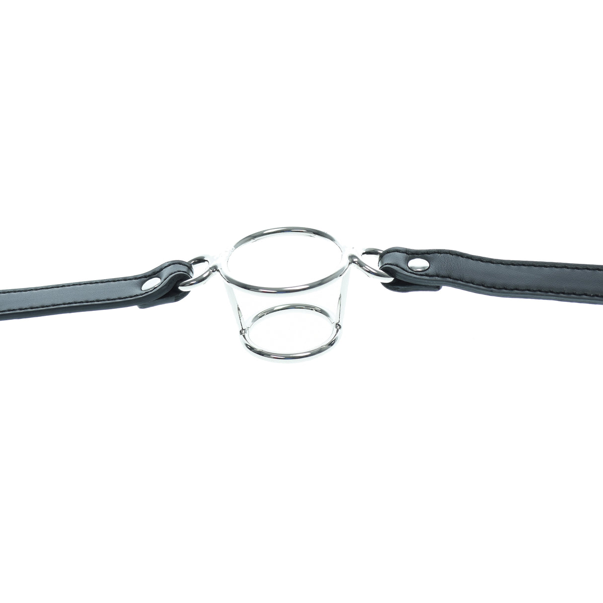 Black Deep Throat Double Ring Gag