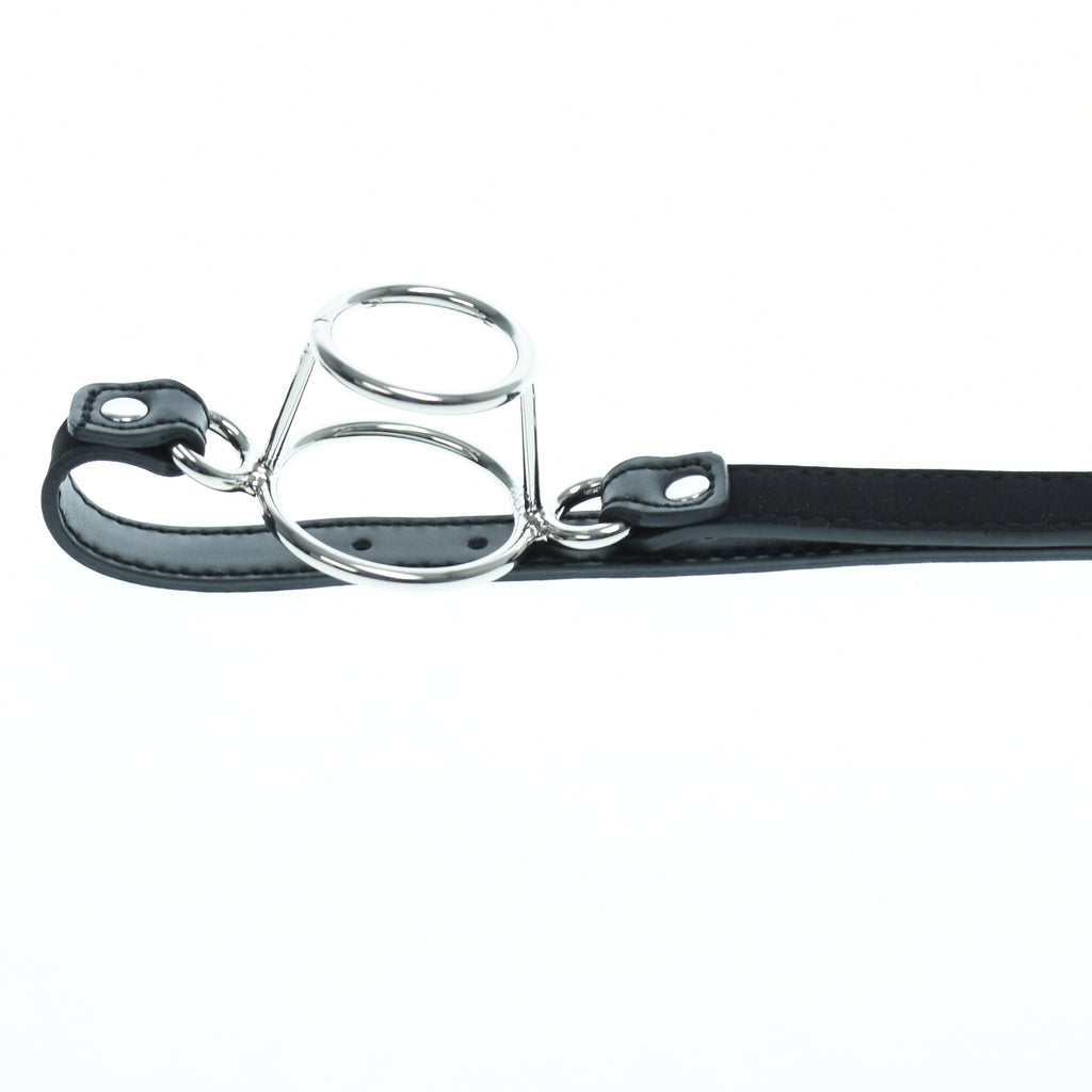 Black Deep Throat Double Ring Gag | Best Mouth Gag Ball | KinkOrder –  kinkOrder Bondage Restraints & Fetish Gear