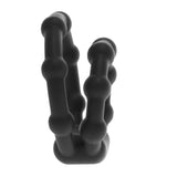 Double Ring Silicone Cock Ring With Knobs