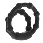 Double Ring Silicone Cock Ring With Knobs