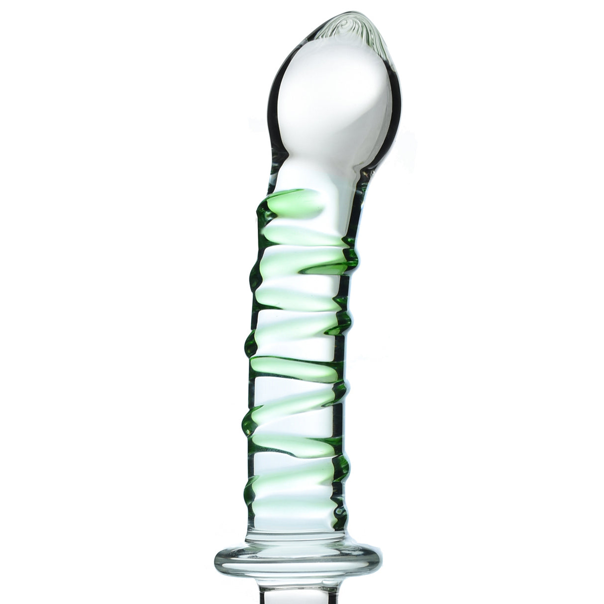 10 Inch Eco Ridge Glass Dildo